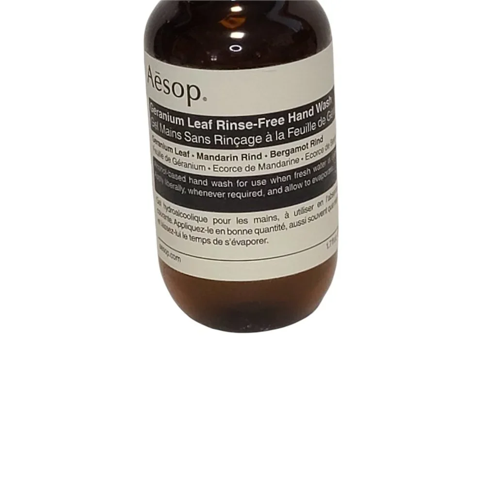Aesop Geranium Leaf Rinse-Free Hand‎ Wash Travel Size New 1.7 fl.oz.